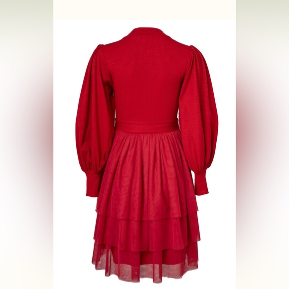 Ivy City Co Red Short Cosette Christmas Holiday Dress NWT XL - Picture 5 of 9